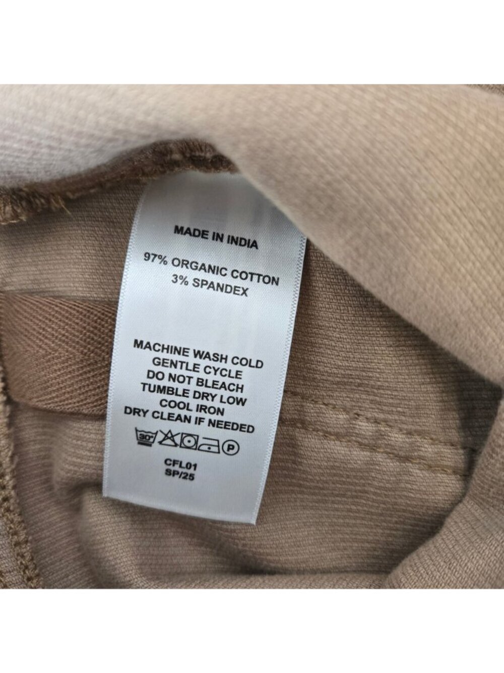 Quince Organic Stretch Corduroy Flare Pants in Warm Brown Size 4 - Picture 7 of 7